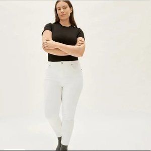 Everlane The Curvy High Rise Skinny Jean White